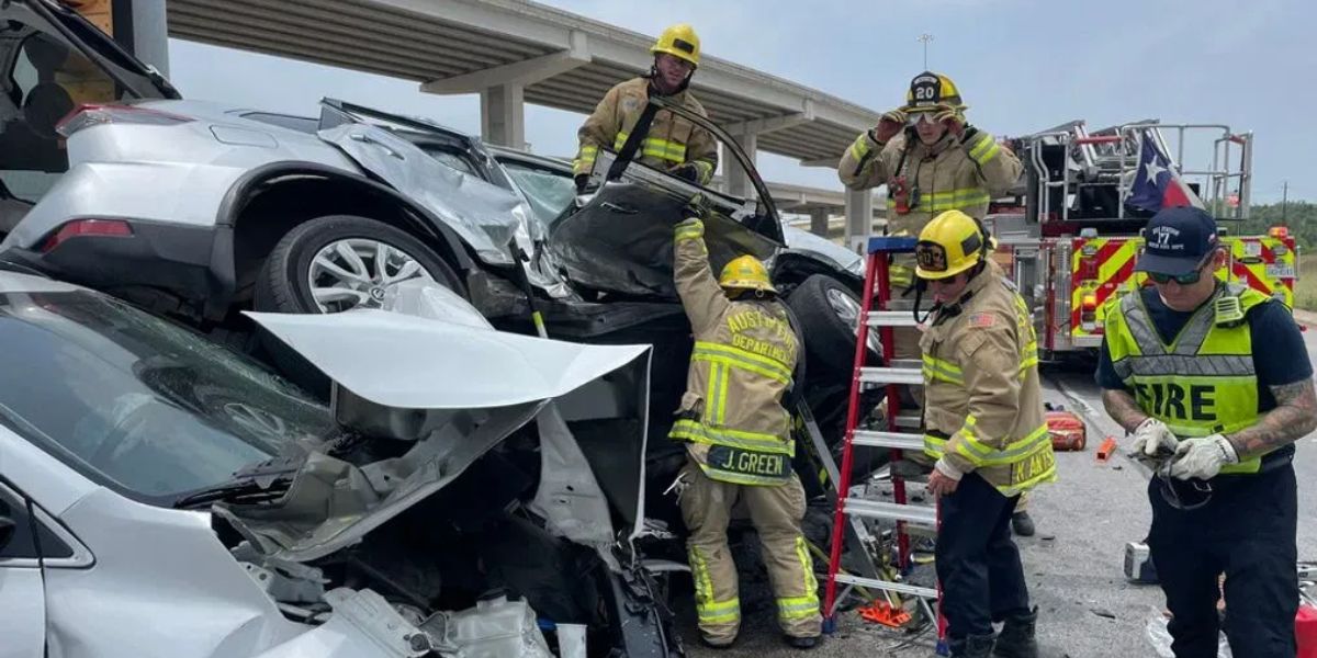 Multiple Car Crash Sends Six To Hospital in Austin, Texas
